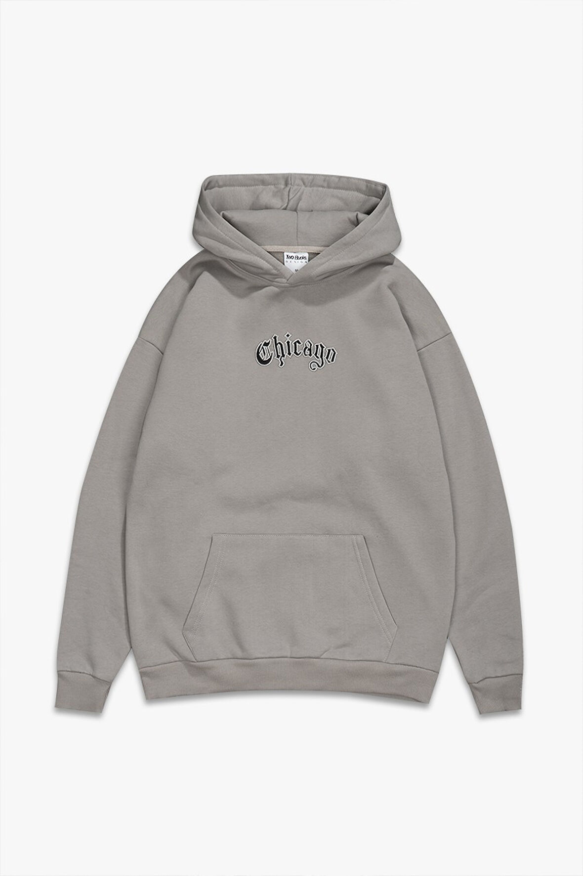 Gri Chicago Property Erkek Hoodie