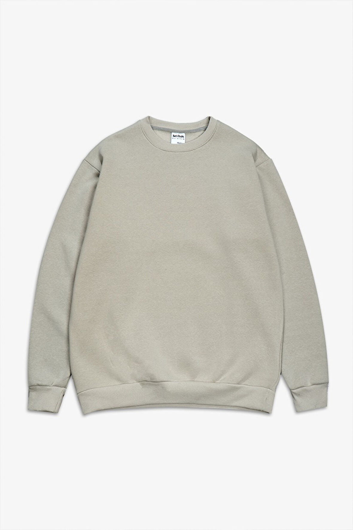 Gri Basic Oversize Erkek Sweatshirt