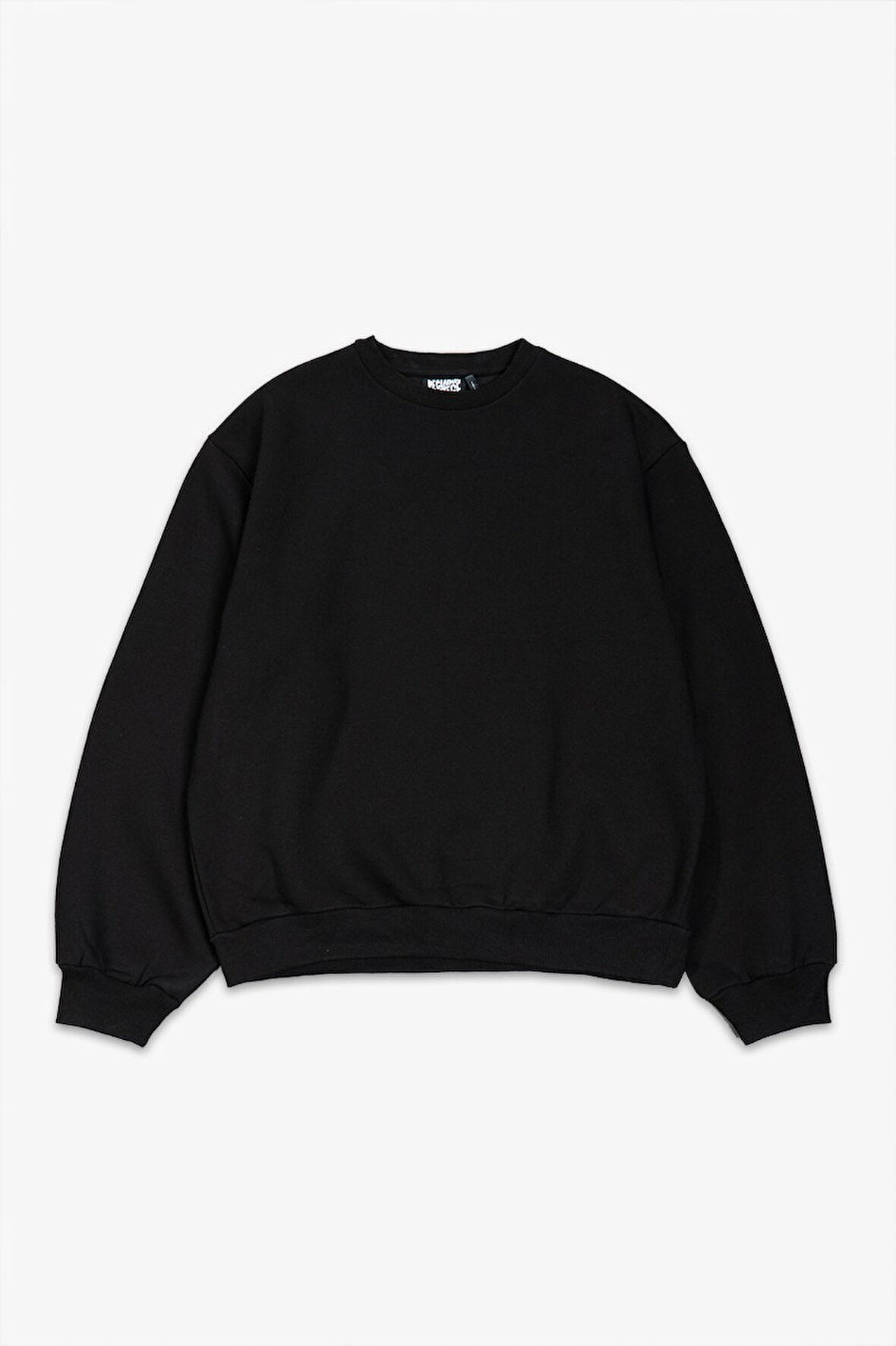 Siyah Oversize Erkek Sweatshirt