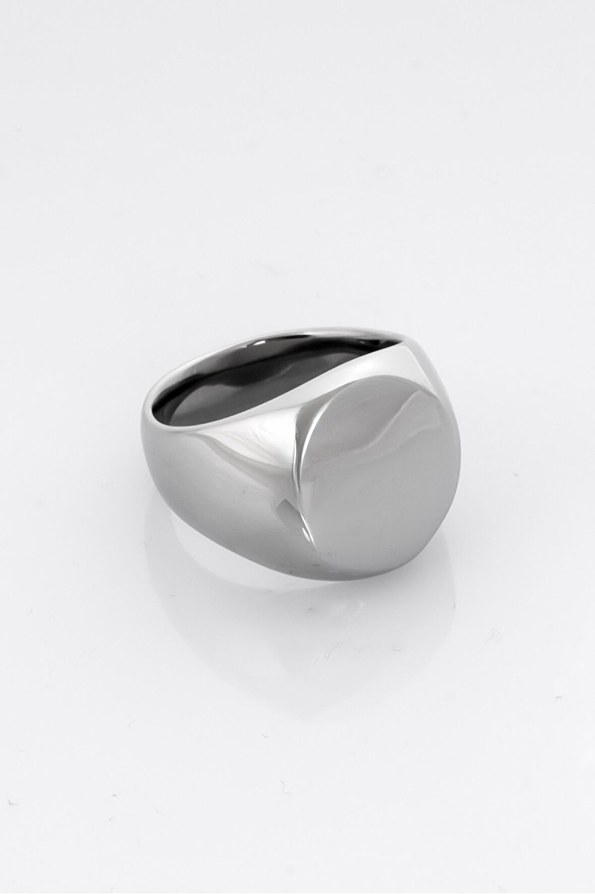 Silver Oval Erkek Yüzük