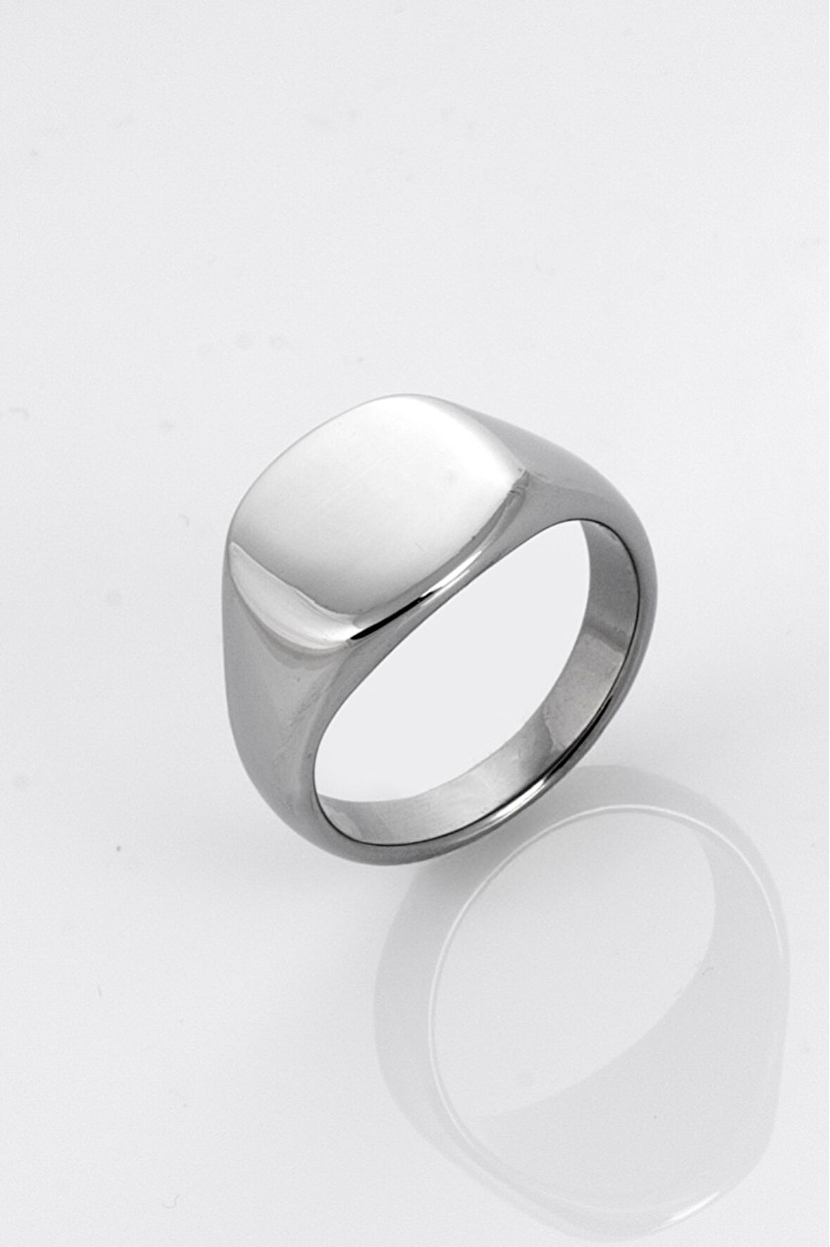 Silver Oval Erkek Yüzük