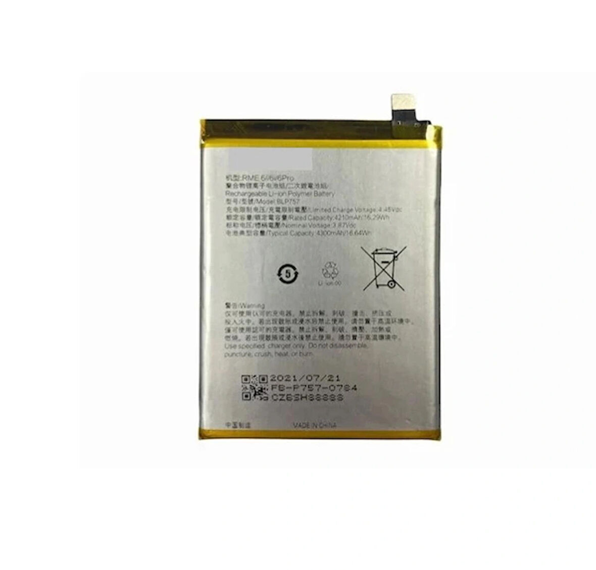 Oppo Uyumlu Realme 6 Pro Blp757 Batarya