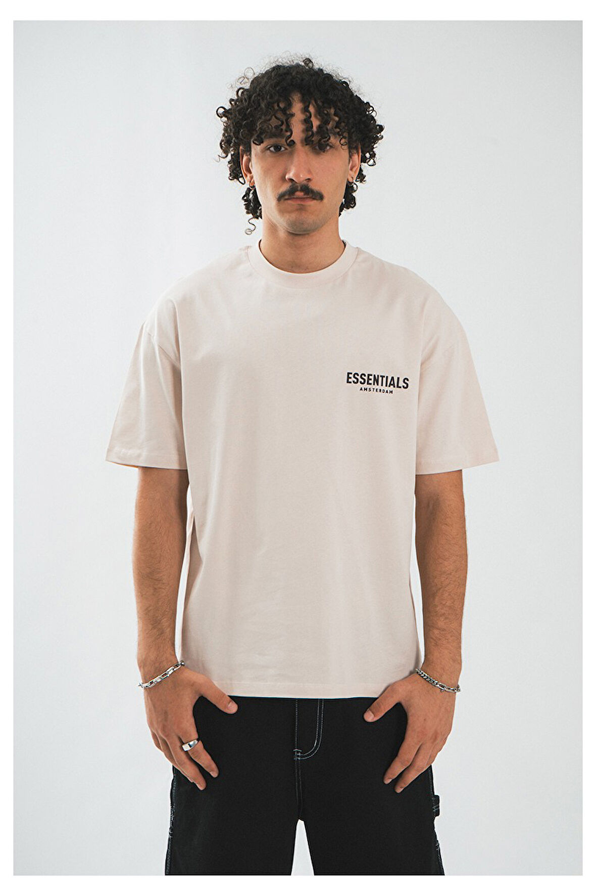 Essentials Amsterdam Oversize Taş Erkek Tişört