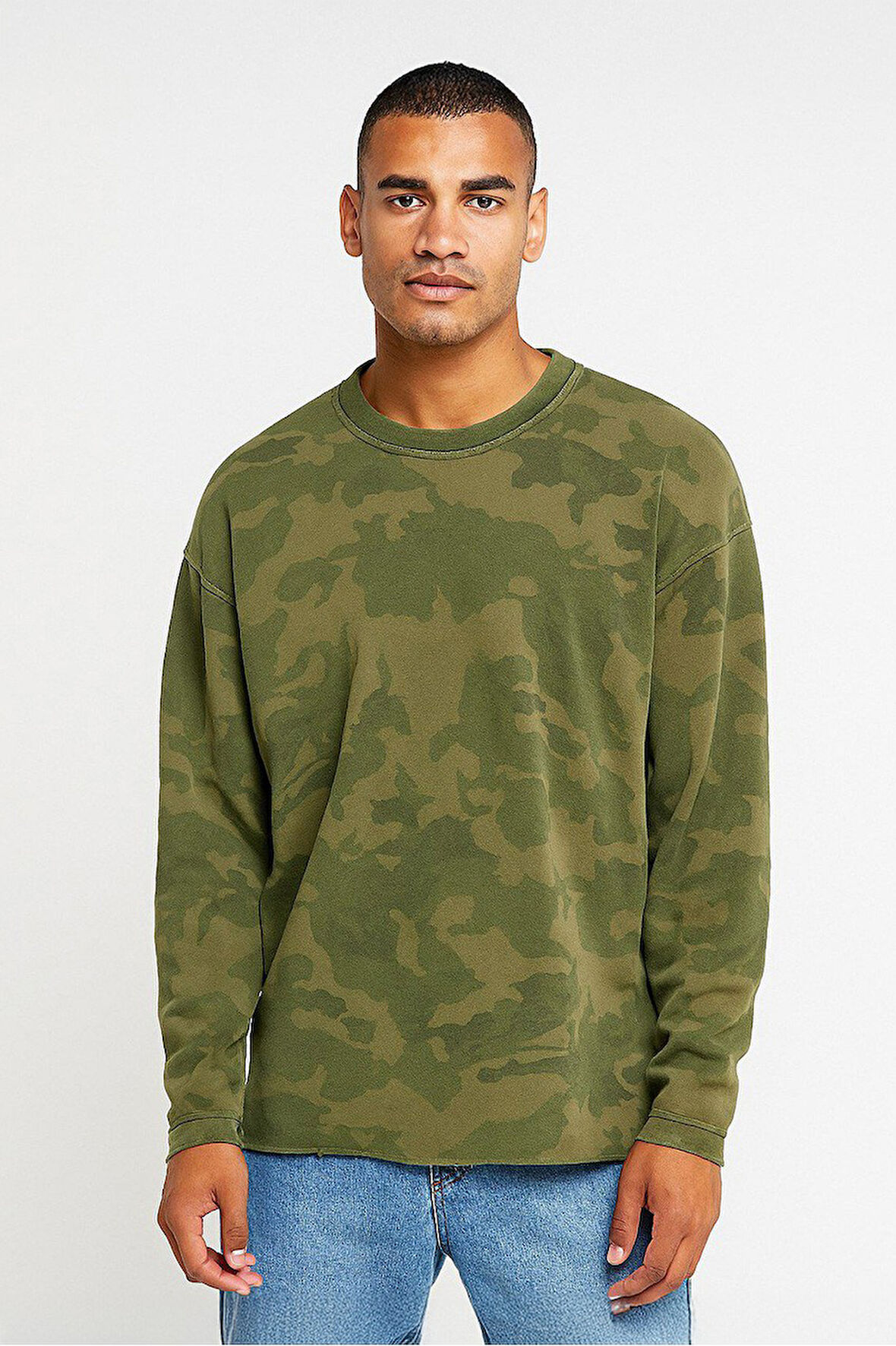 Kamuflaj Uzun Kollu Erkek Tişört