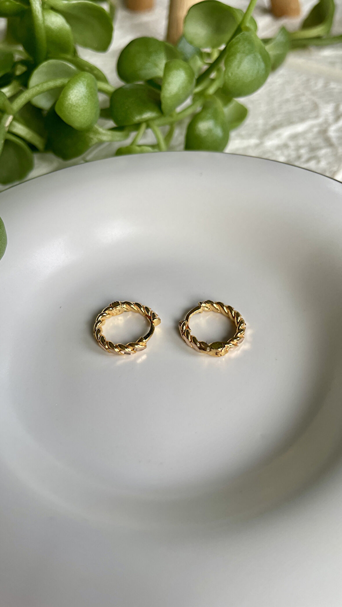 Burma Halka Altın Küpe