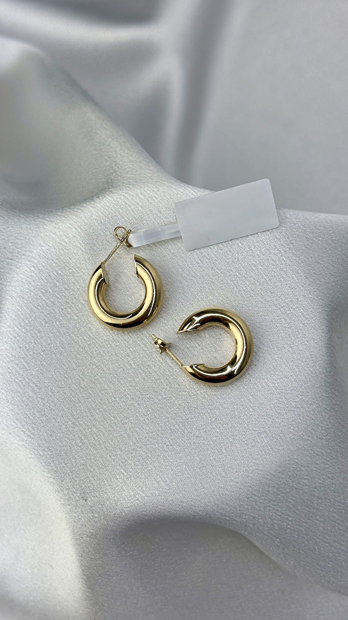 Kalın Altın Halka Küpe