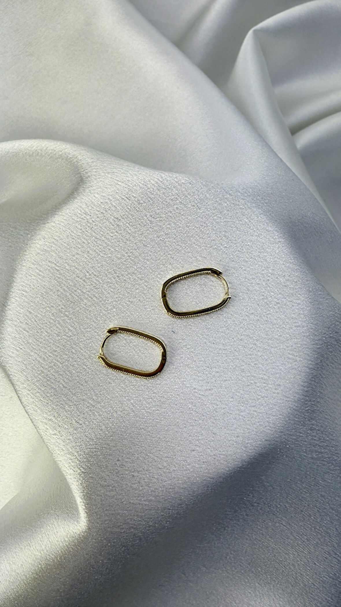 Ataç Model Taşlı Altın Küpe