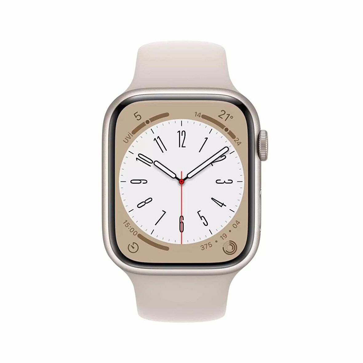Apple Watch Seri 8 45mm (GPS) Alüminyum Yıldız Işığı - Yenilio Yenilisi - A Kalite - MNP23TU/A