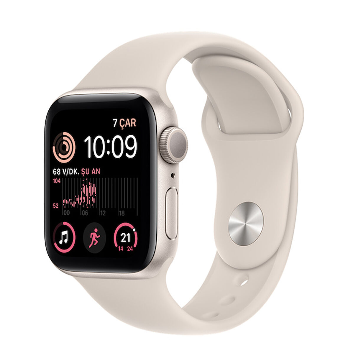 Apple Watch SE 40mm (2.Nesil) (GPS) Alüminyum Kasa Yıldız Işığı MNJP3TU/A - Yenilio Outlet