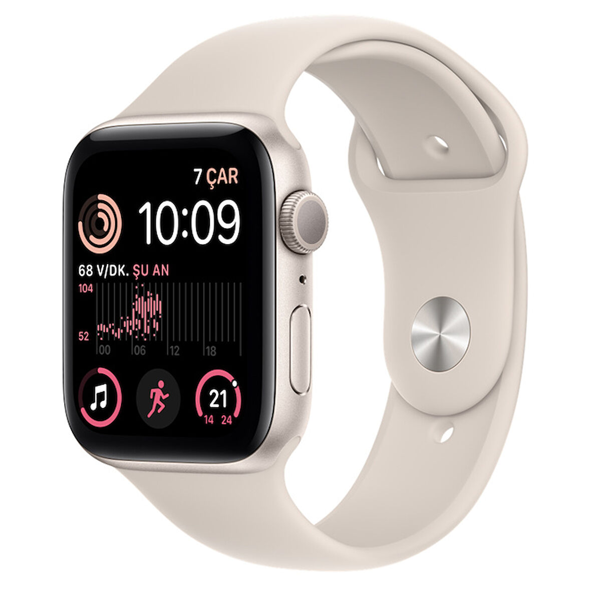 Apple Watch SE 44mm (2.Nesil) (GPS) Alüminyum Kasa Yıldız Işığı MNJX3TU/A - Yenilio Yenisi