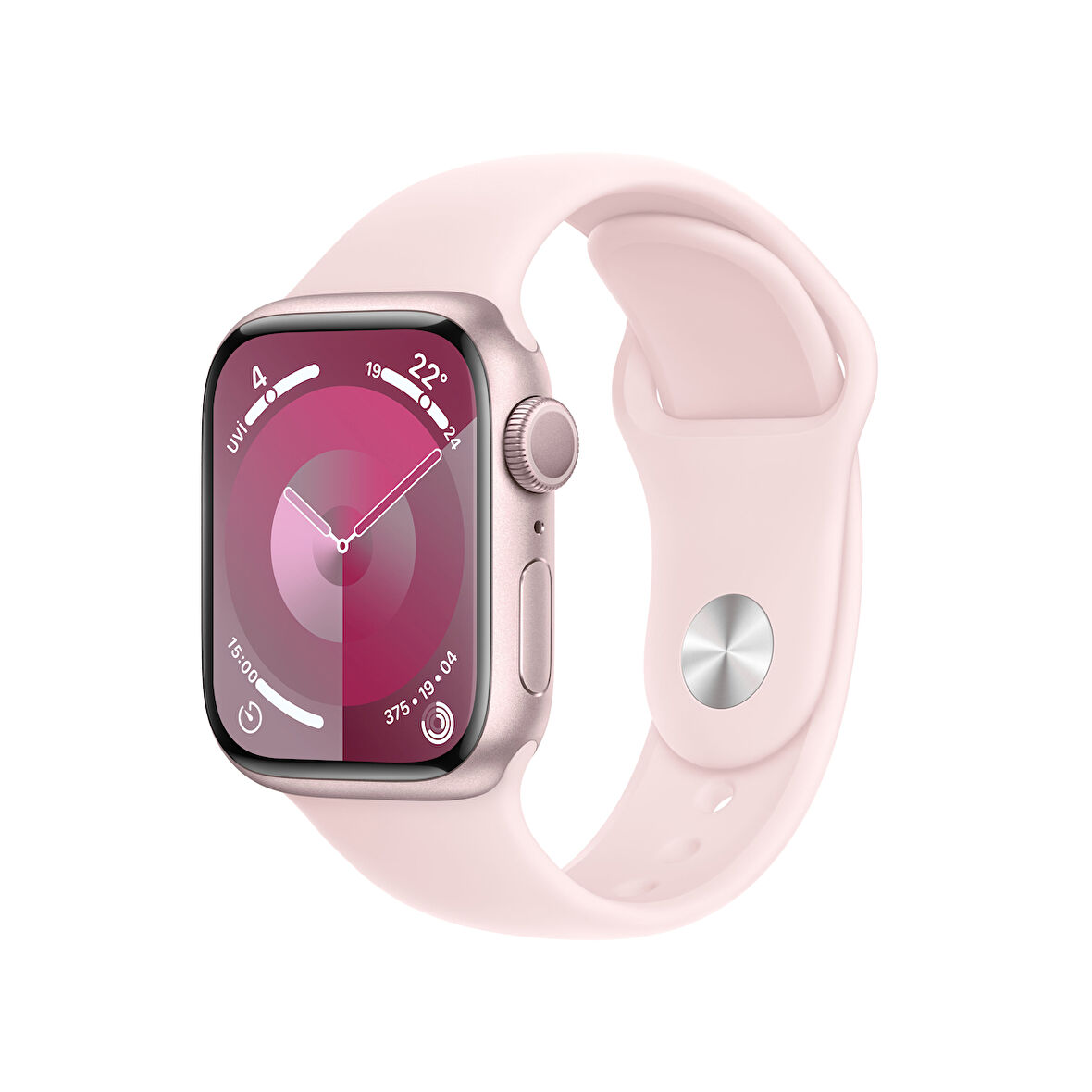 Apple Watch Seri 9 41mm (GPS) Alüminyum Kasa Pembe MR933TU/A - Yenilio Outlet
