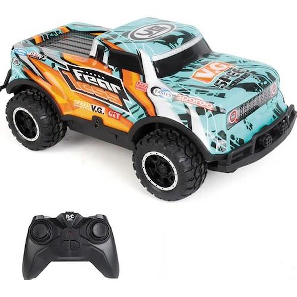 RC Full Fonksiyon LED Işıklı Gövde 1:24 Off Road Şarjlı Uzaktan Kumandalı Yarış Arabası