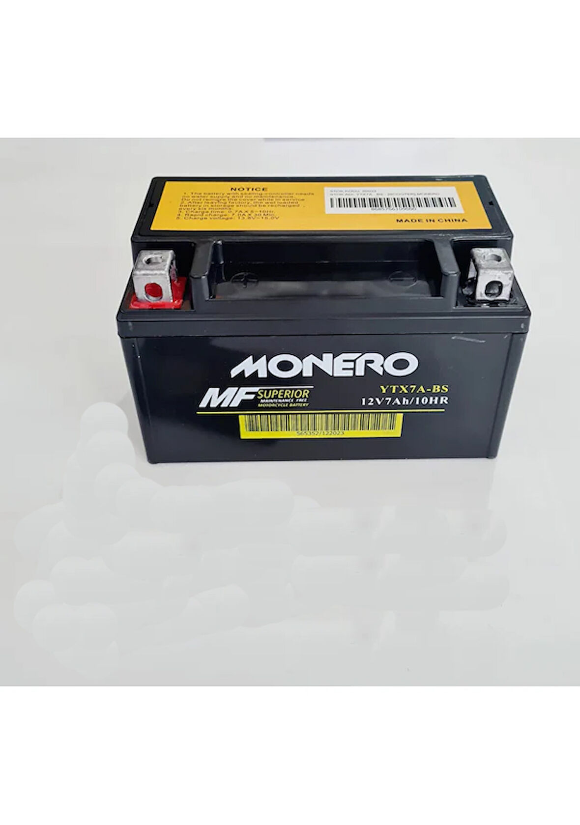 Monero  Mondial 100 Loyal Urt Uyumlu Akü 12v. 7a.