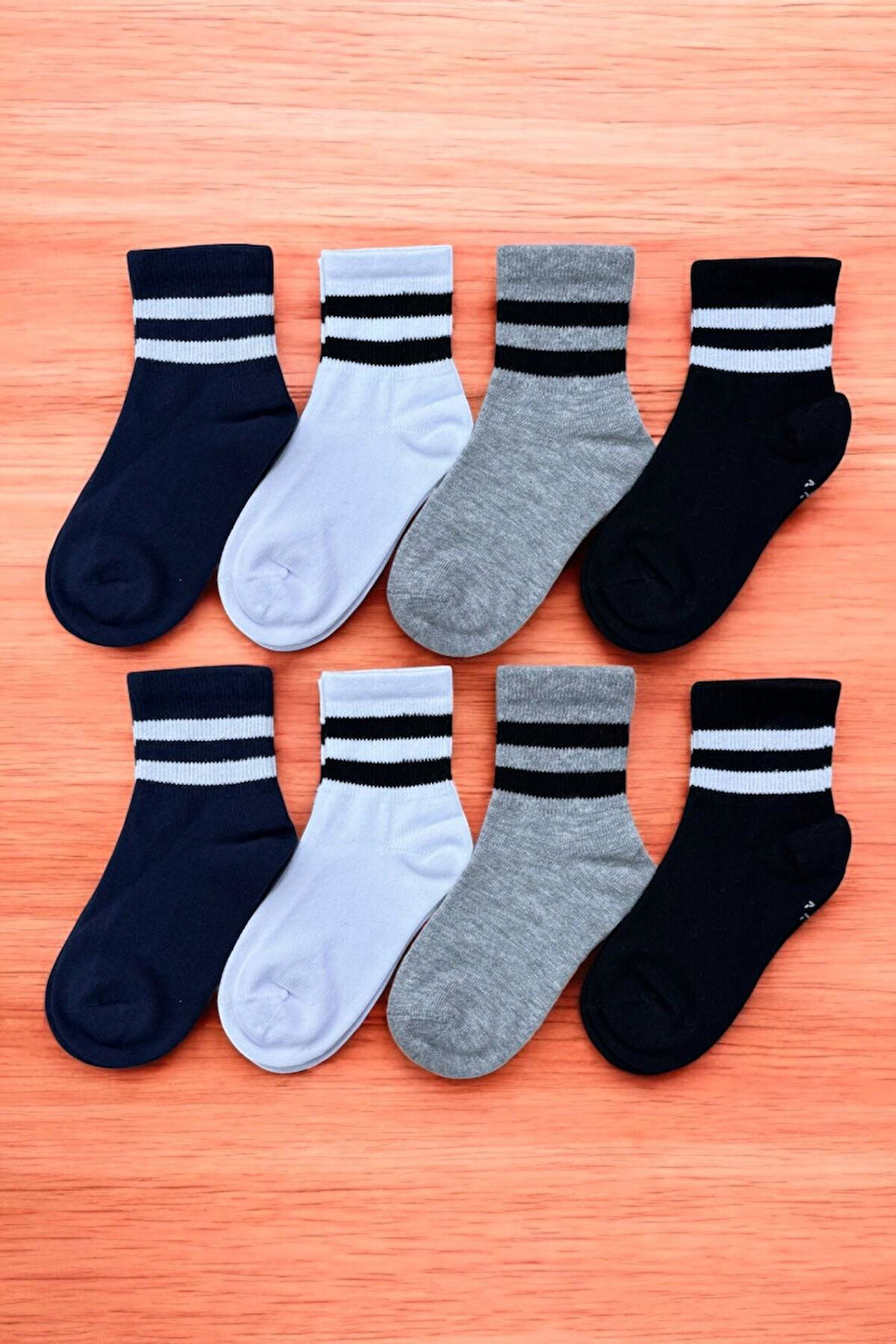 8 Çift Burun Dikişsiz Çemberli Tenis Çocuk Soket