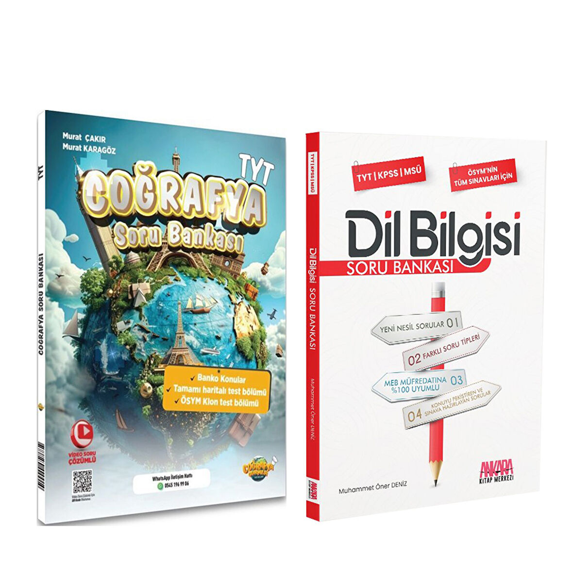 Coğrafya Gurmesi TYT Coğrafya ve AKM Dil Bilgisi Soru Bankası Seti 2 Kitap