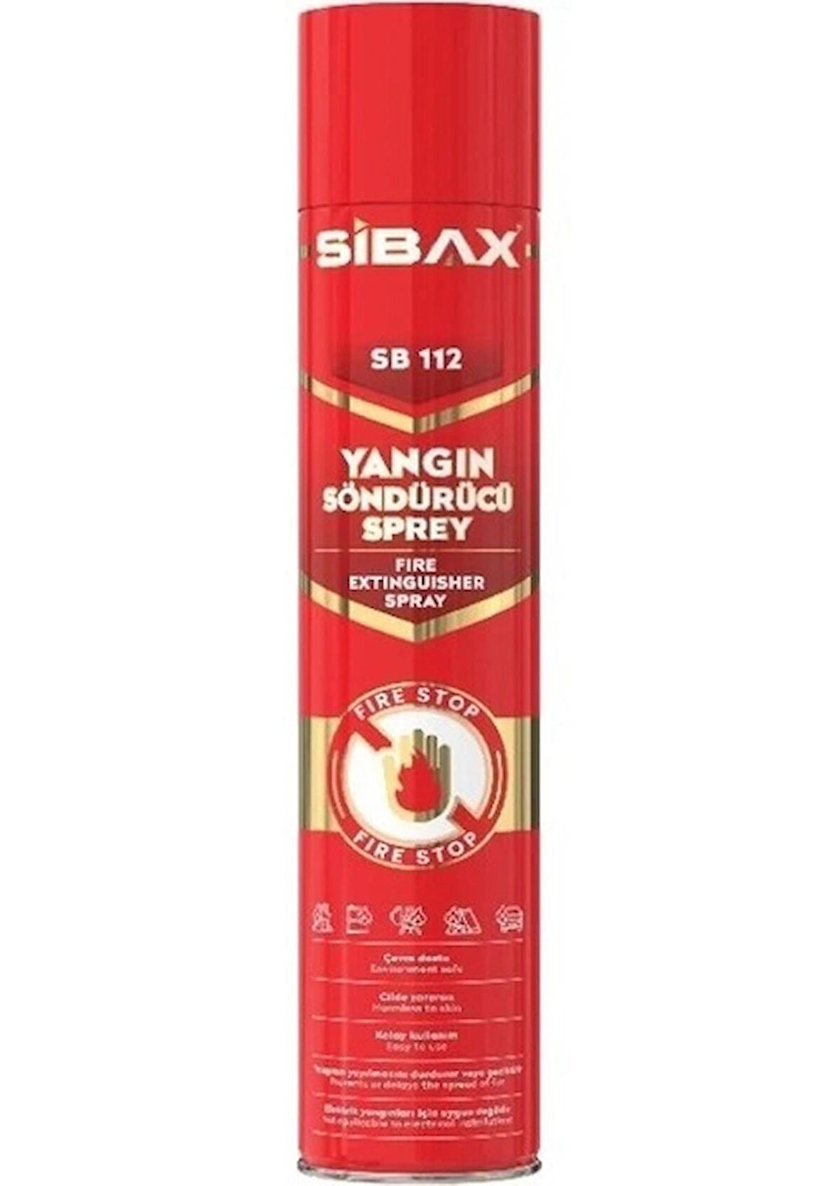SB112 Yangın Söndürücü Sprey 1000 ml Cilde Zararsız Çevre Dostu Yangın Söndürücü