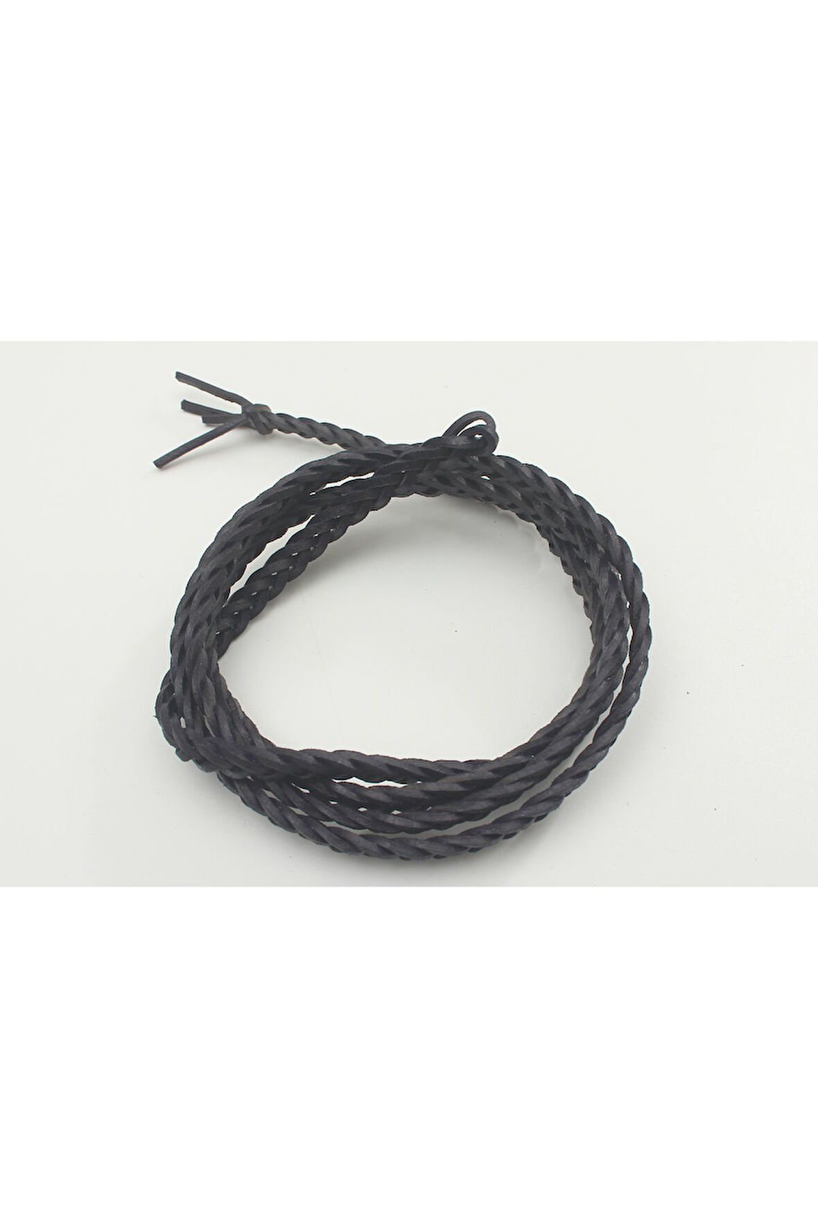 8-12 MM YASSI ÖRGÜLÜ NATUREL (DOĞAL) DERİ KORDON (1 METRE)