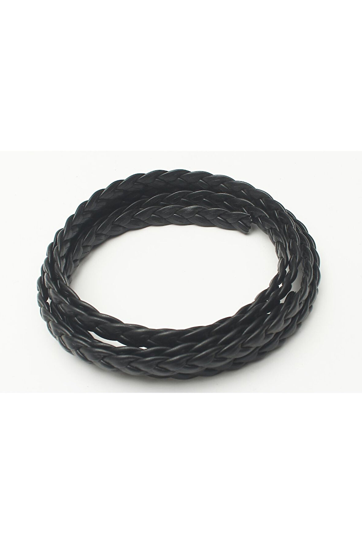 8-12 MM YASSI ÖRGÜLÜ NATUREL (DOĞAL) DERİ KORDON (1 METRE)