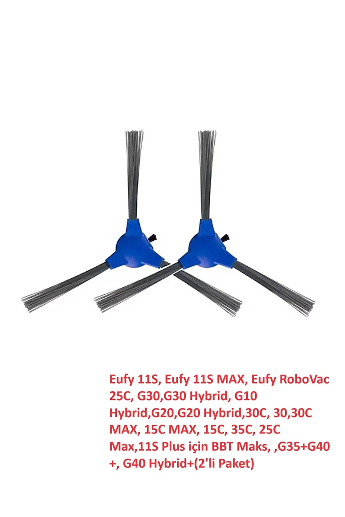 Anker Eufy 11S, RoboVac 25C ,G30 Hybrid, G10 G20 Hybrid 30C 15C MAX, 15C, 25C 2 Adet Yan Fırça