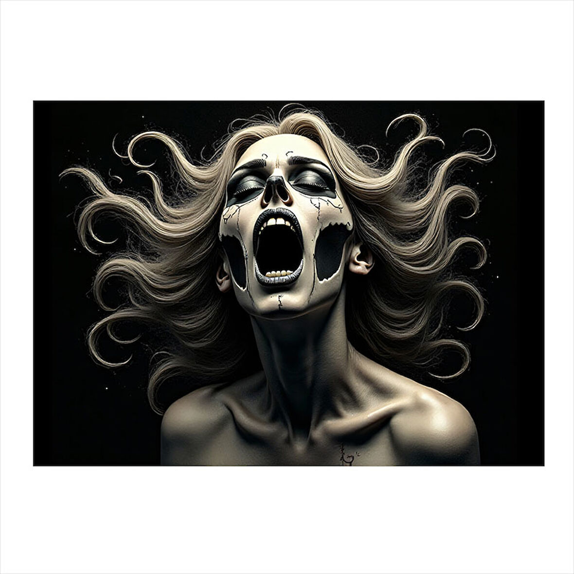 Karanlık Kadın Art Mdf Tablo 25cmX 35cm