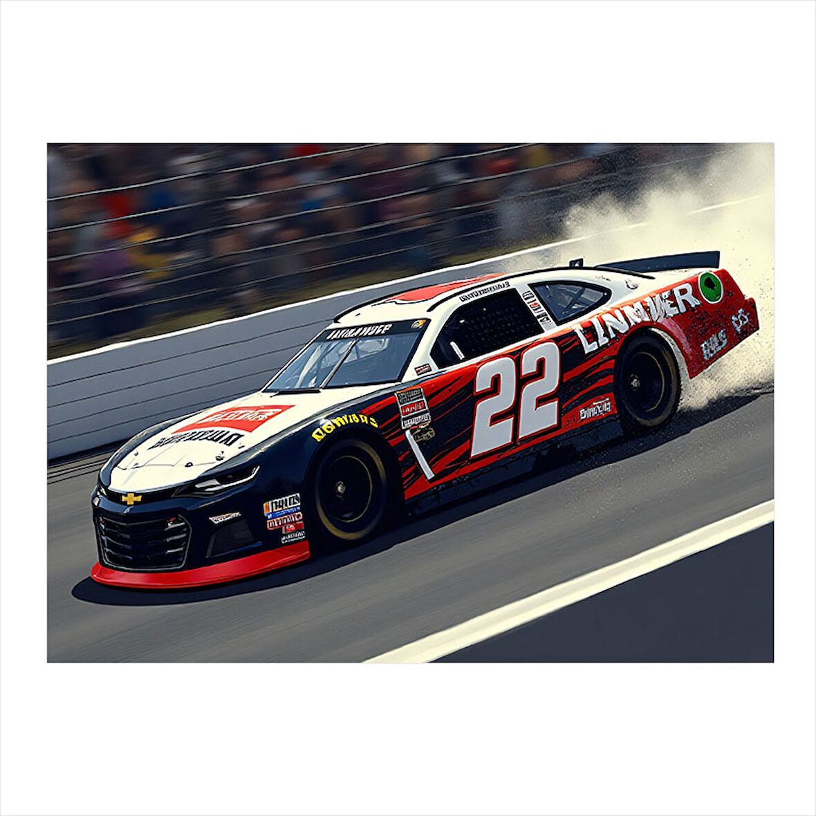 Yarış Arabası Aksiyonu Dekoratif Mdf Tablo 35cm X50cm