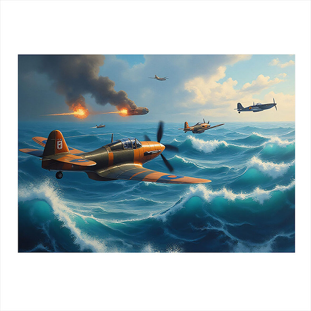 Hava Savaş Uçakları Mdf poster 25cmX 35cm