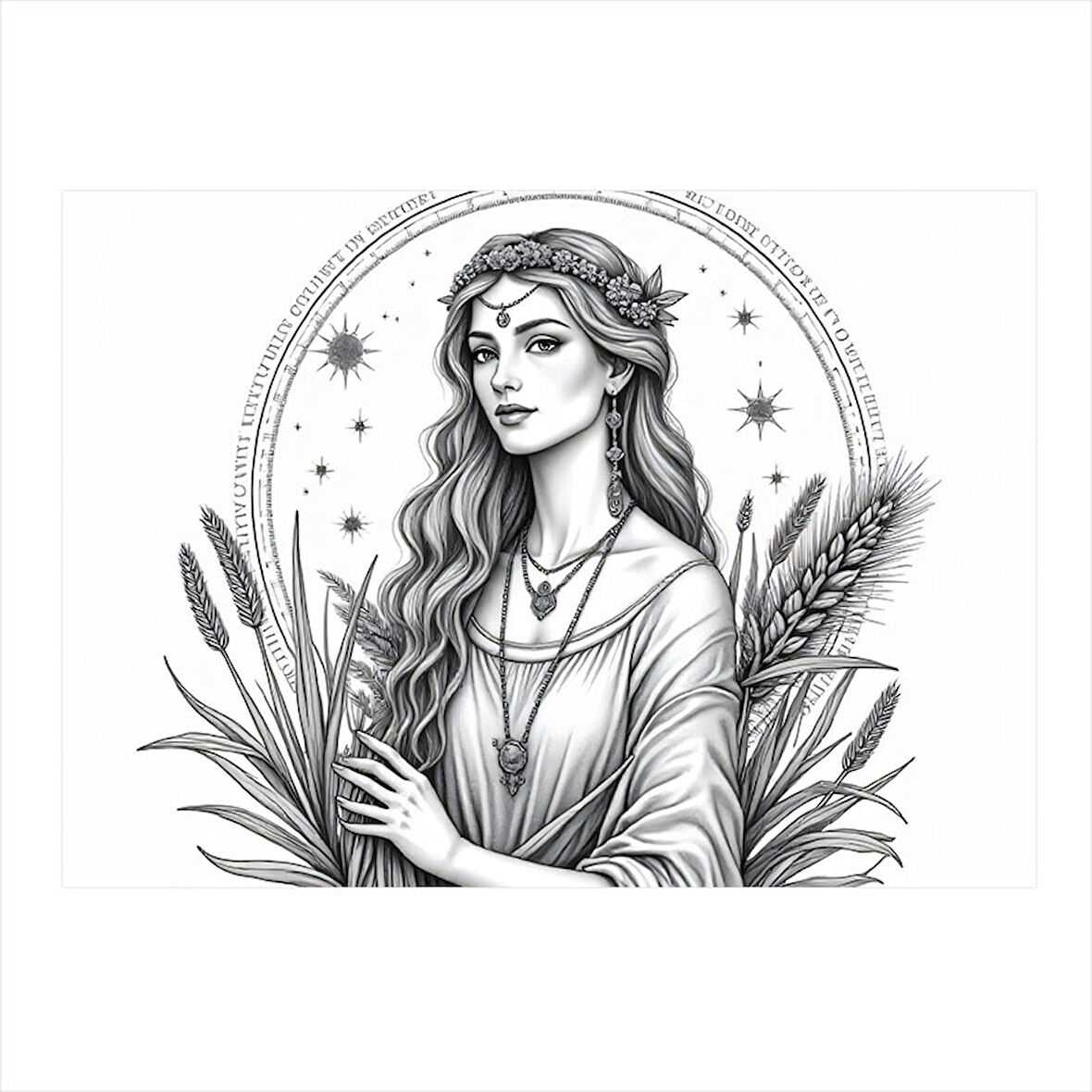 Başak Burcu Mdf poster 35cm X50cm