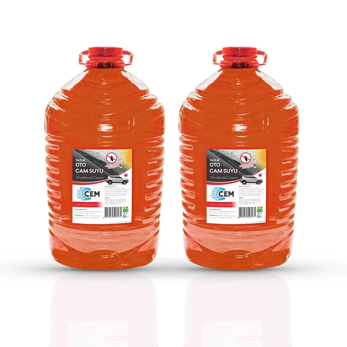 CEM CAR CARE Yazlık Cam Suyu 5 LT 2'Li Avantaj Paket