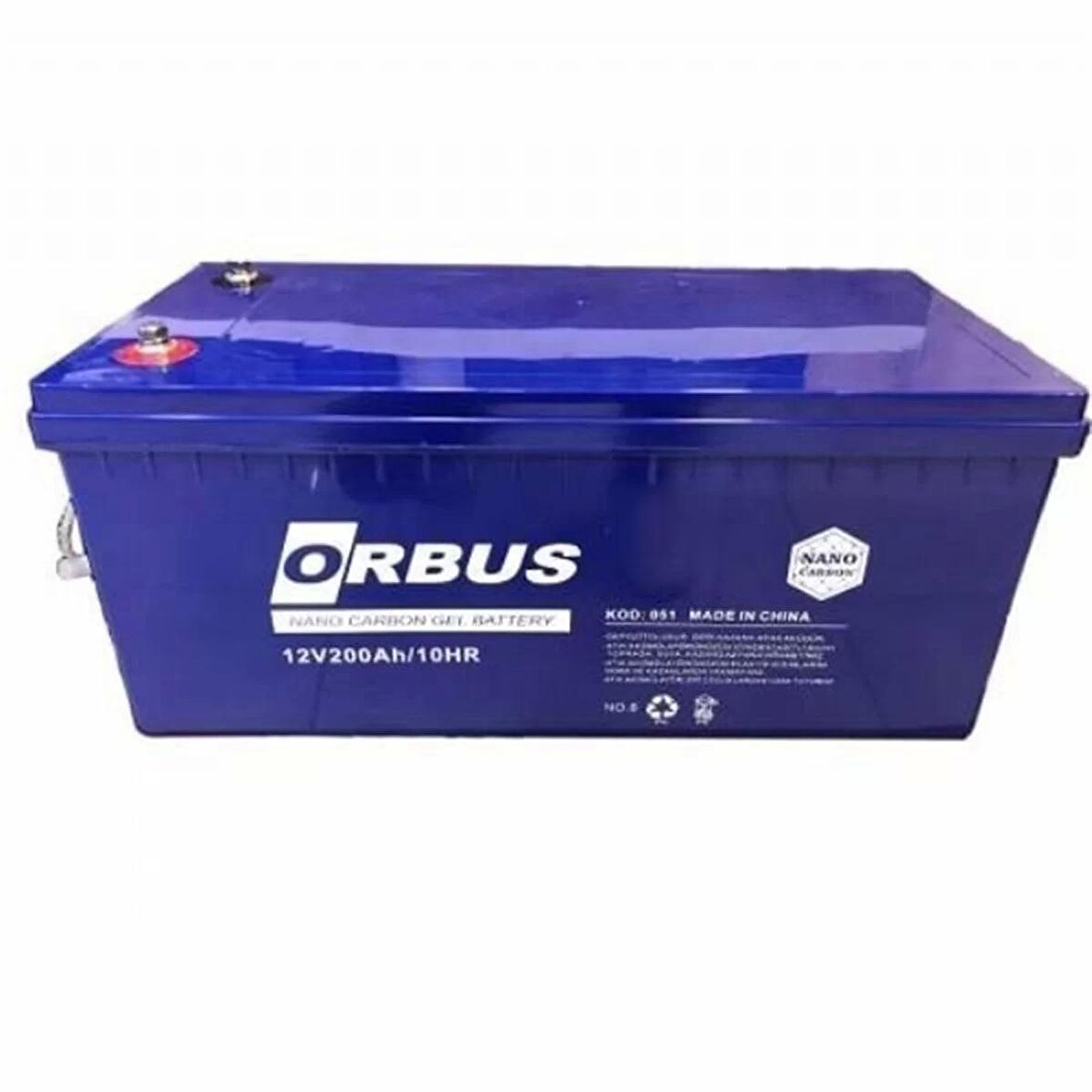 Orbus 12 V 200 Amper Derin Döngü Karbon Jel Akü