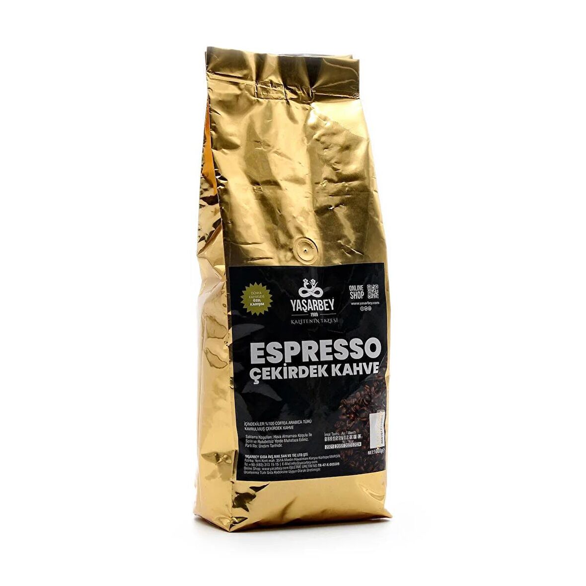 YAŞARBEY ÖZEL ESPRESSO KAHVE 1000 GR 