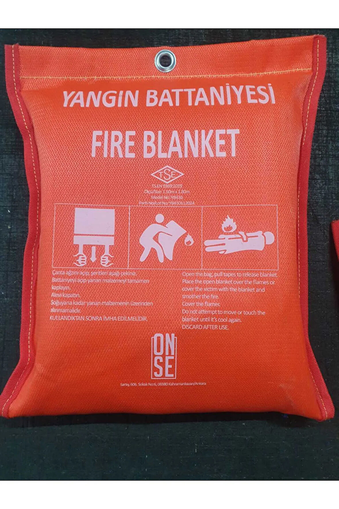 150*180 Cm Yangın Battaniyesi
