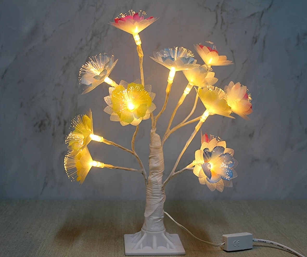 Dekoratif Ledli Çiçek Alk1735