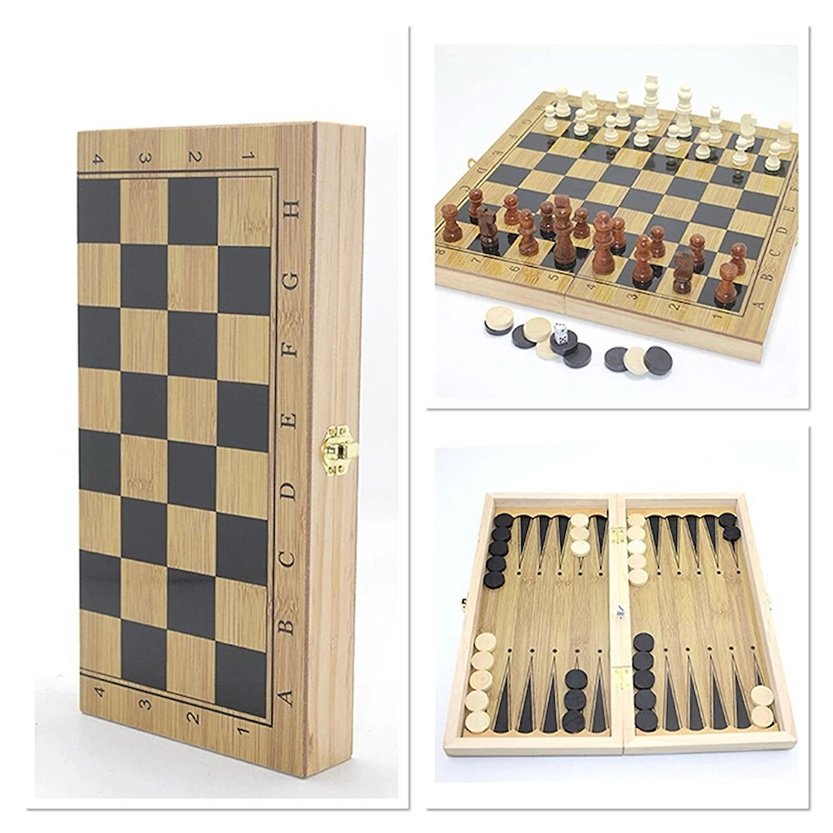 Ahşap Satranç Seti Alk4244