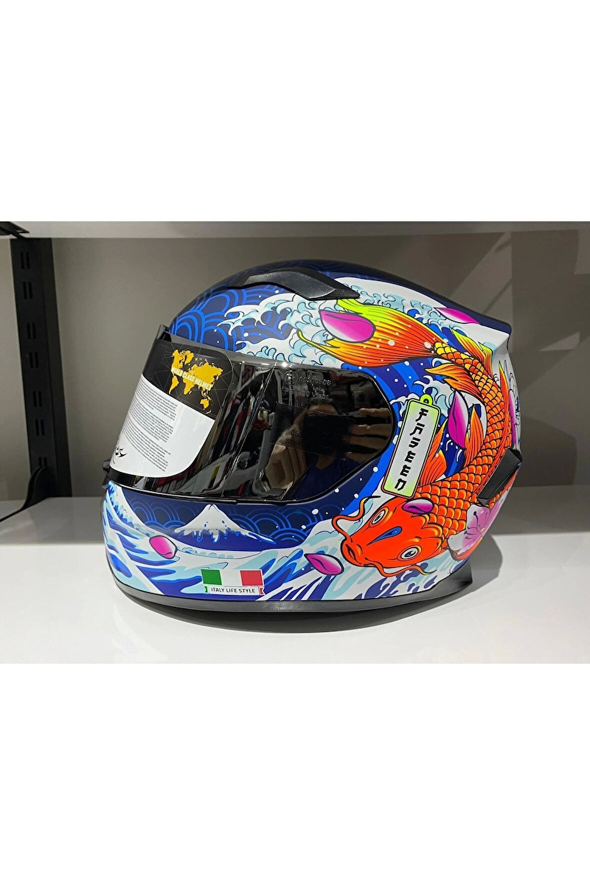 Kask Sway 820 Dakar 5 Blue/orange Full Face