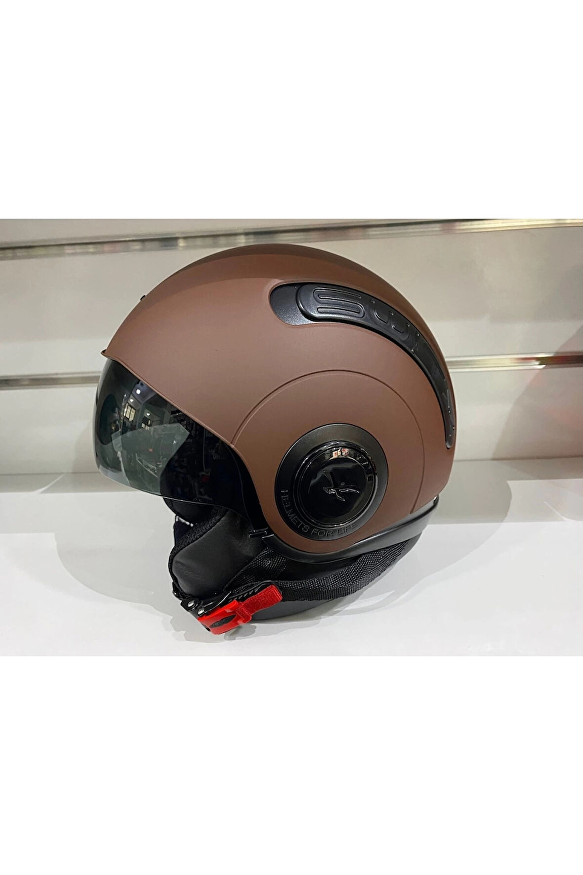 Kask Nexx Sx.10 Mat Kahverengi Çenesiz Güneş Gözlüklü