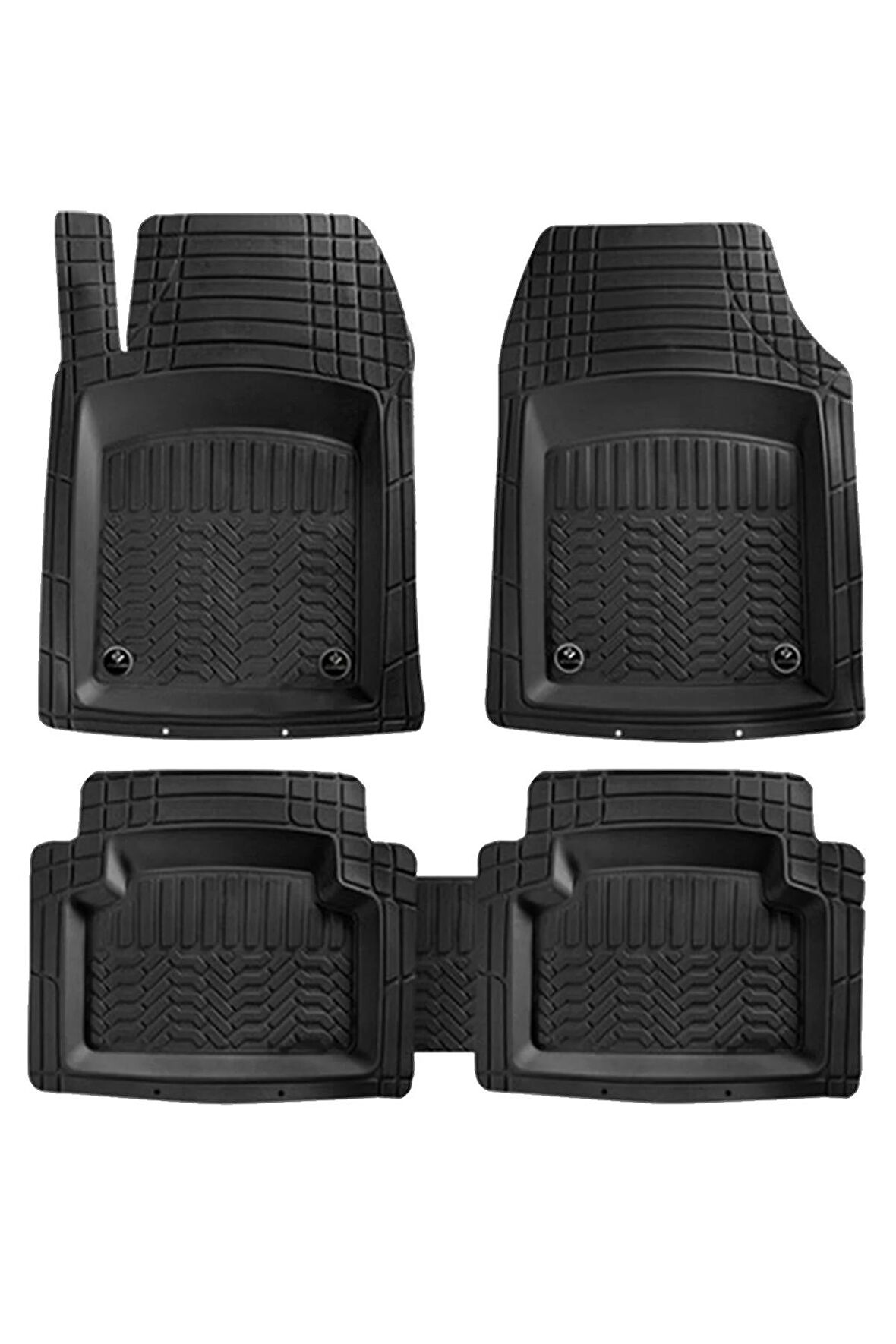 Fiat Fiorino Araca Uyumlu Comfort 4d Derin Havuzlu Siyah Oto Paspas Takımı