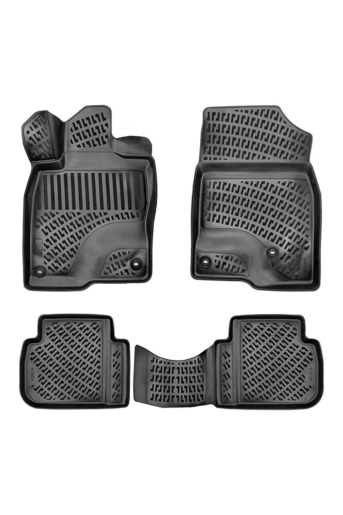 Ford Fiesta 2002-2008 3d Havuzlu Paspas