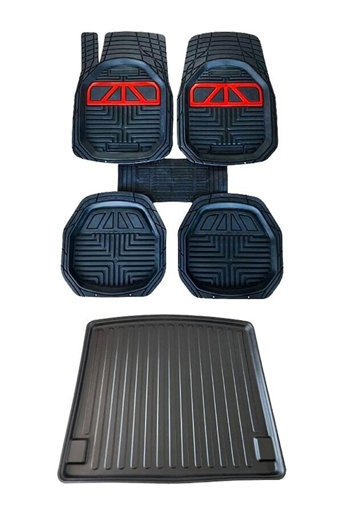 Seat Altea Xl Krom Kırmızı Paspas Ve 3d Bagaj Havuzu