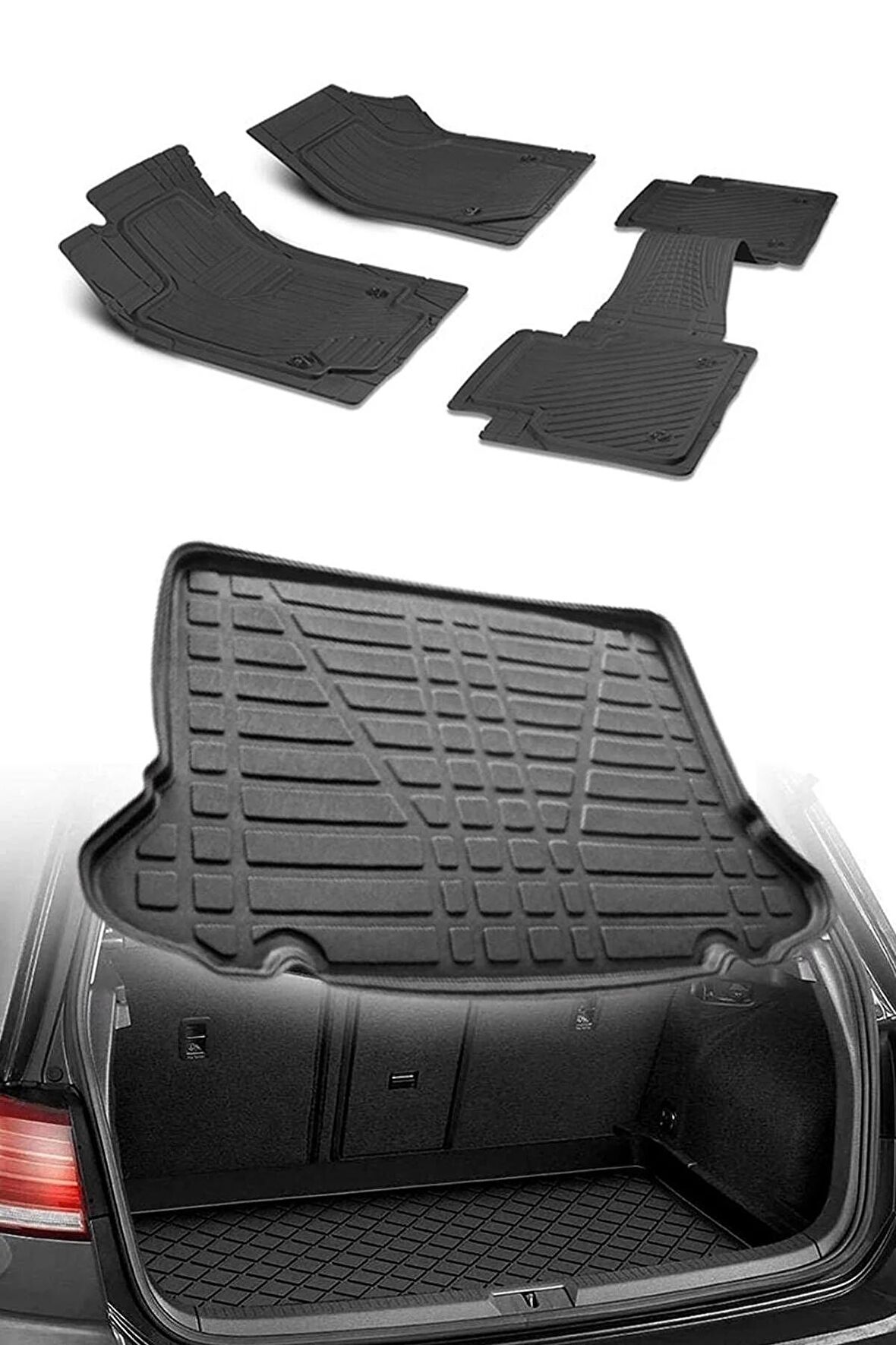 Ford Puma 2020 Sonrası Uyumlu Üst 4d Premium Paspas Ve 3d Bagaj Havuzu