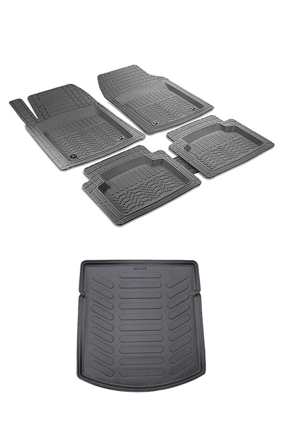 Mitsubishi Lancer 2001-2007 Deluxe  uyumlu  Paspas Ve 3d Bagaj Havuzu
