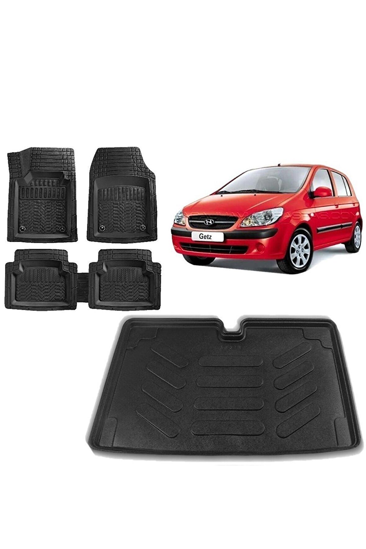 Hyundai Getz 2008 Model 3d Bagaj Havuzu ve 4D Luxury Havuzlu Paspas