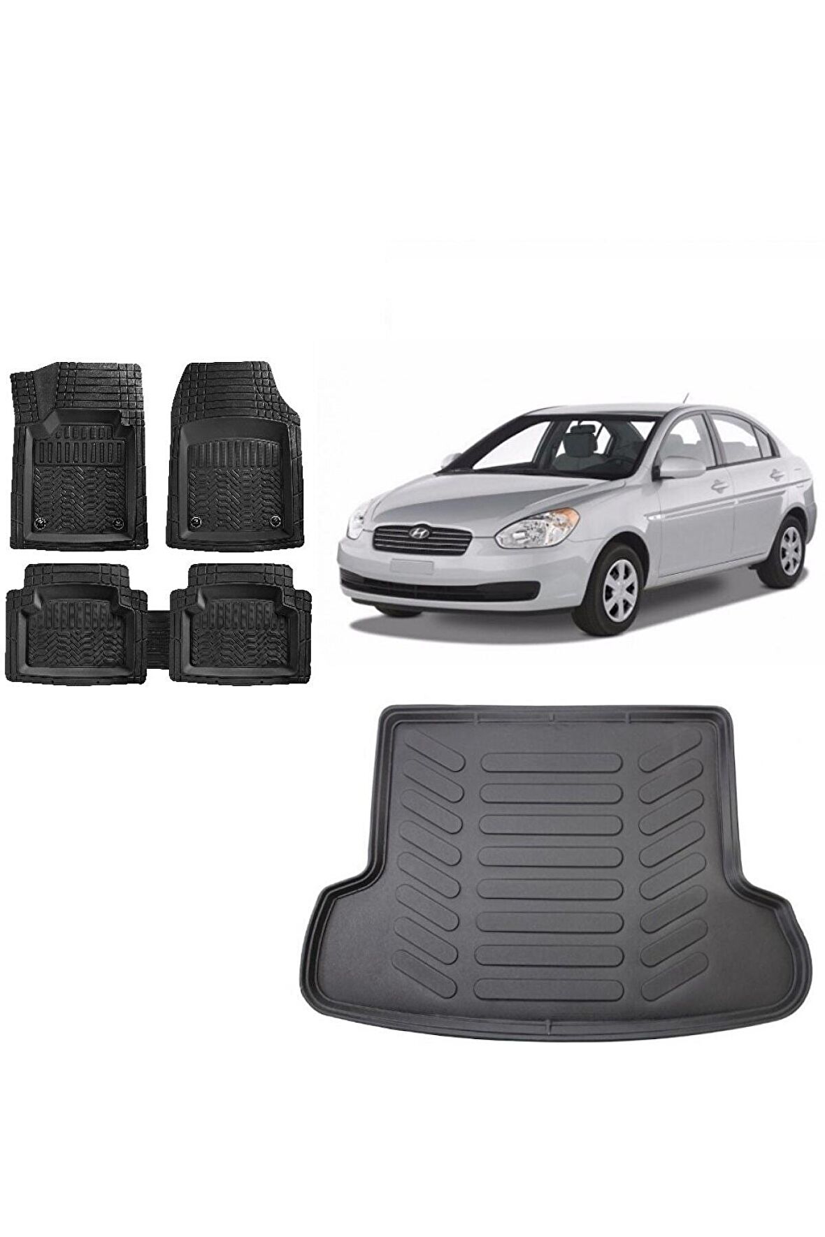 Hyundai Accent Era 2010 Model 3d Bagaj Havuzu ve 4D Luxury Havuzlu Paspas