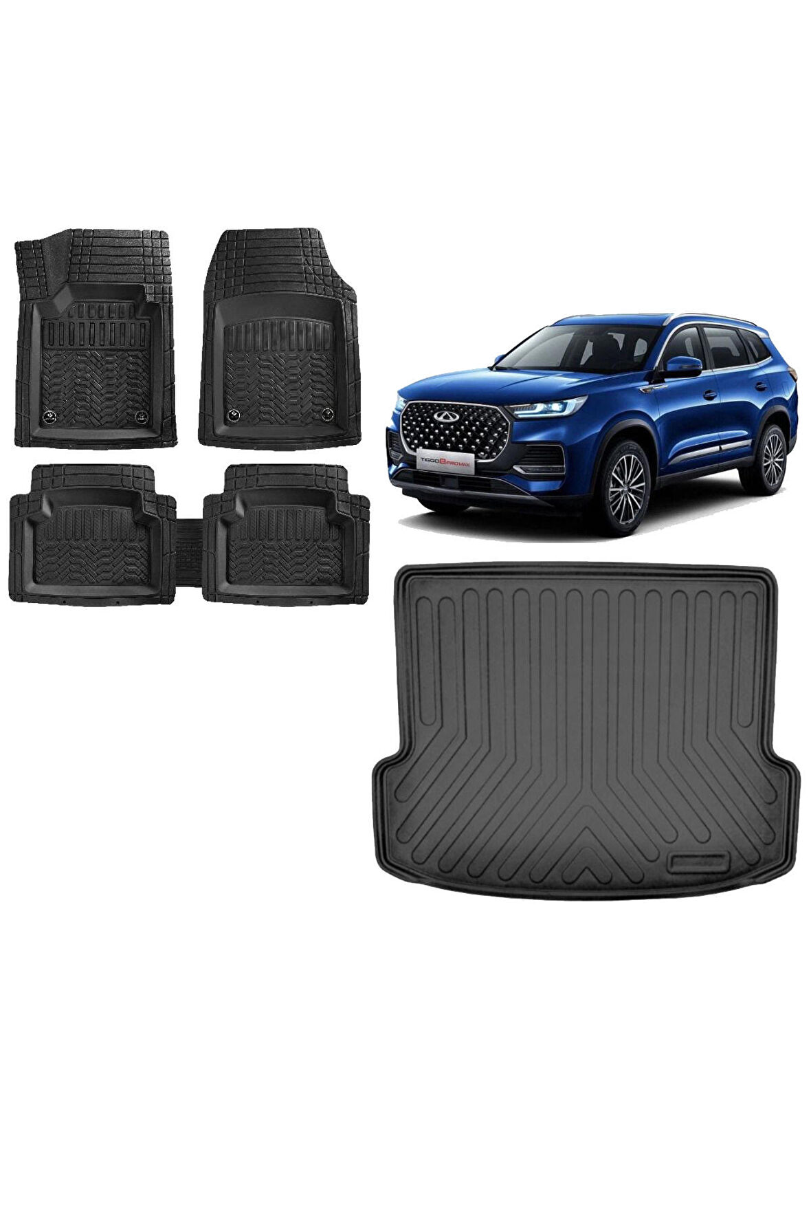 Chery Tiggo 7 Pro Bagaj Havuzu ve 4D Luxury Havuzlu Paspas