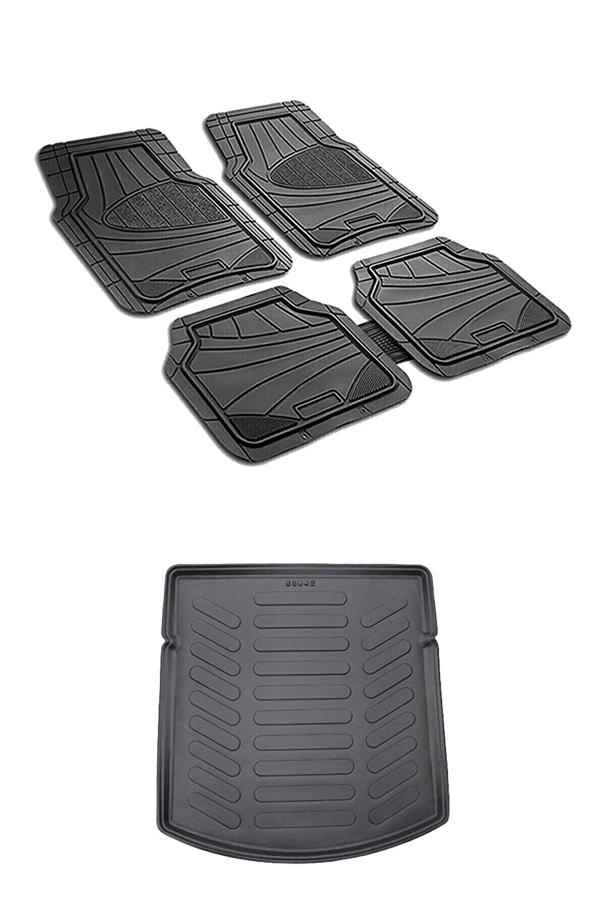 Fiat Palio 2003-2012 Siyah Uyumlu  Galaxy Havuzlu Paspas Ve 3d Bagaj Havuzu