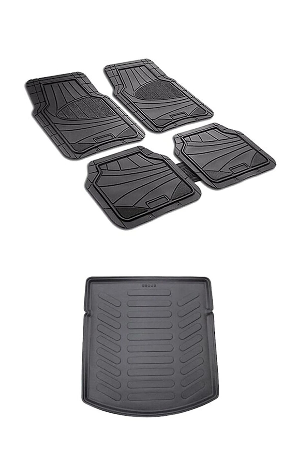 Volkswagen Jetta 2005-2010  Uyumlu Dekoratif Paspas Ve 3d Bagaj Havuzu