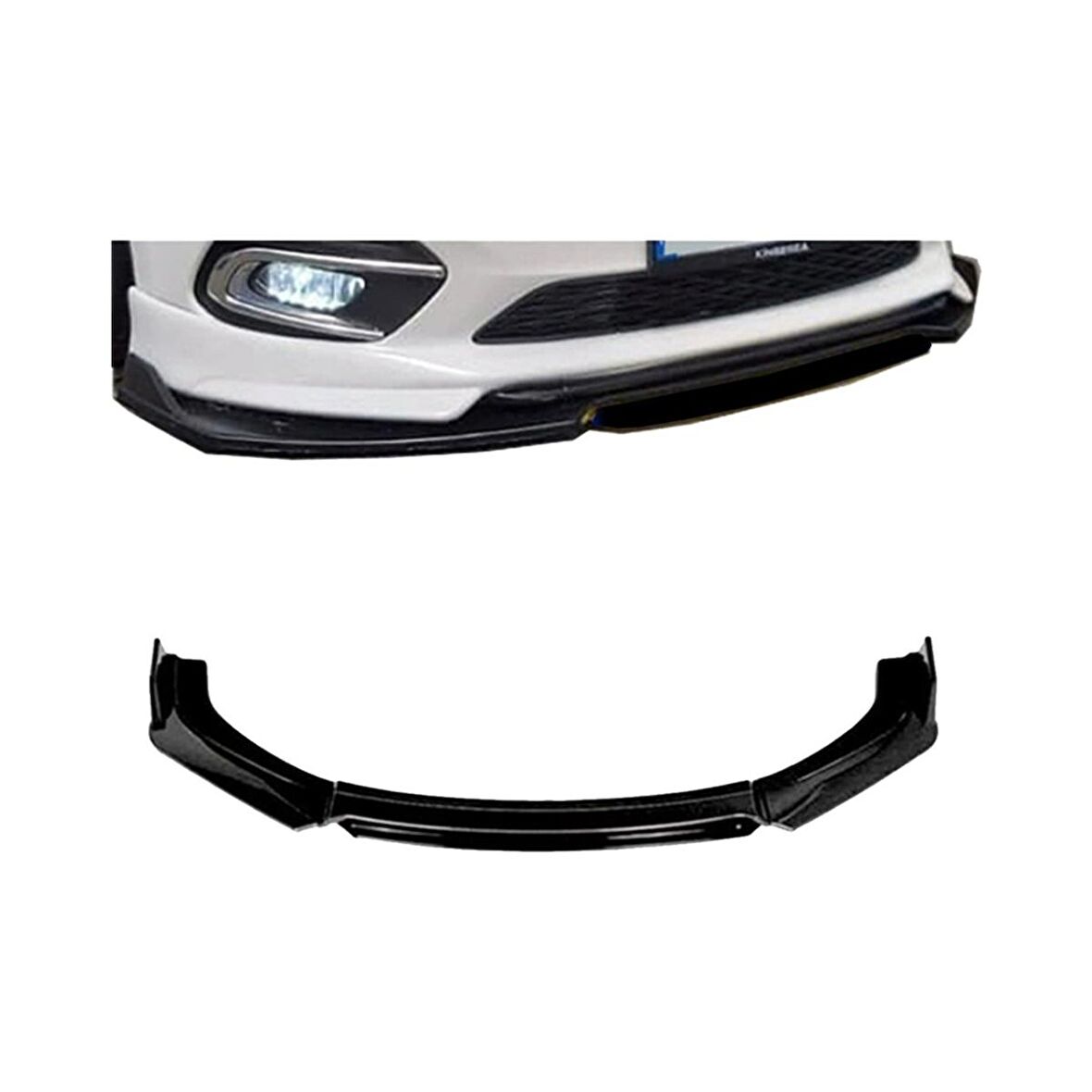 Fiat Palio 1996-2002 4 Parça Siyah Dilli Ön Ek Piano Black Lip