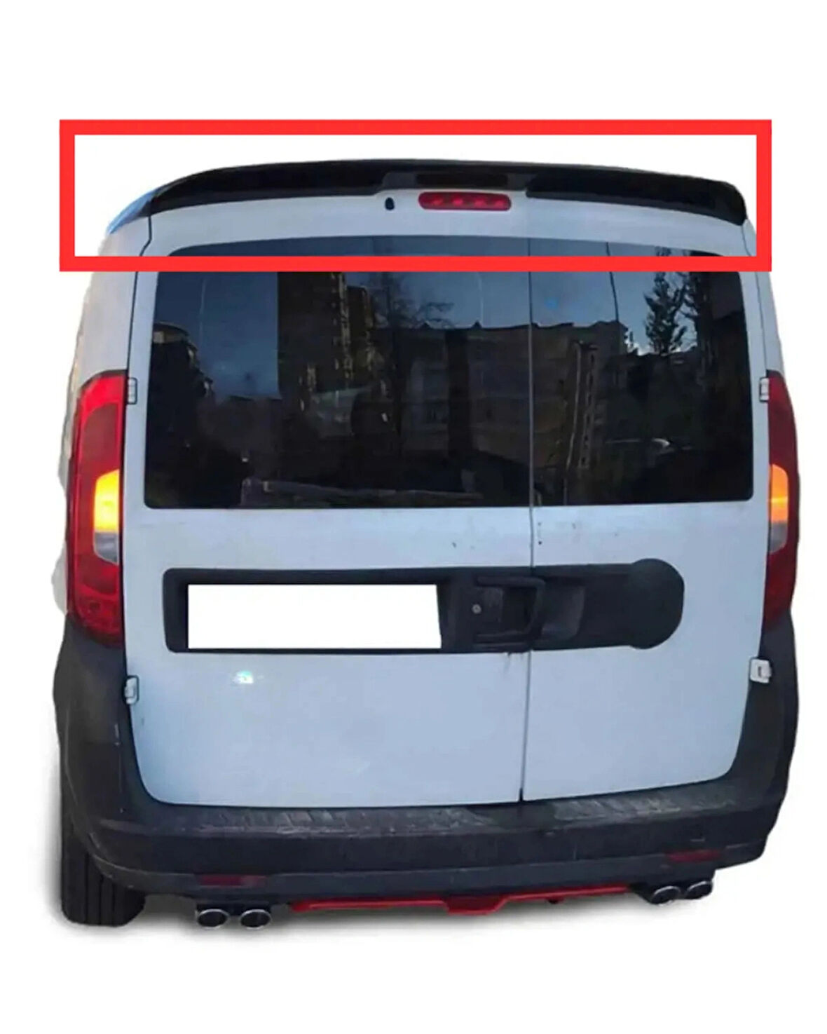 OPEL COMBO 3 2012-2017 ÇİFT KAPI FİBER SPOİLER (( BOYASIZ ))