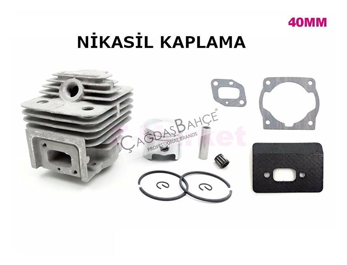 BG430 / CG430 TIRPAN NİKASİL SİLİNDİR PİSTON SETİ 40 mm