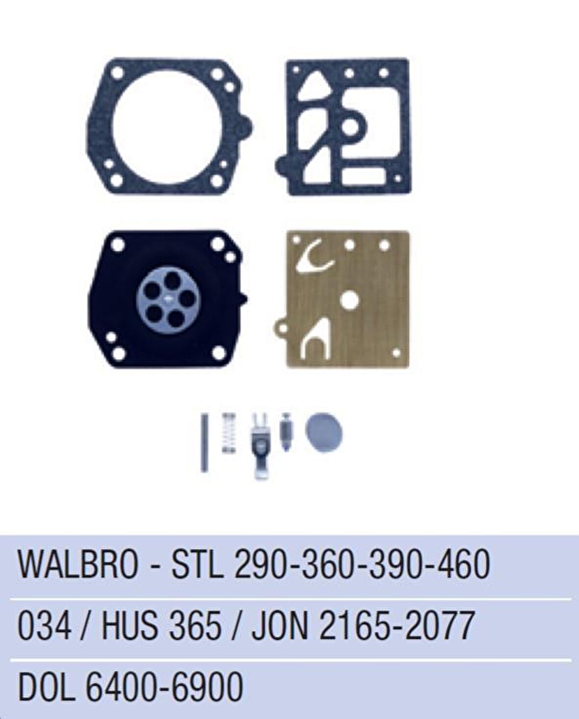 HUSQVARNA 365 / JONSERED 2165 / 2077 KARBÜRATÖR DİYAFRAM WALBRO