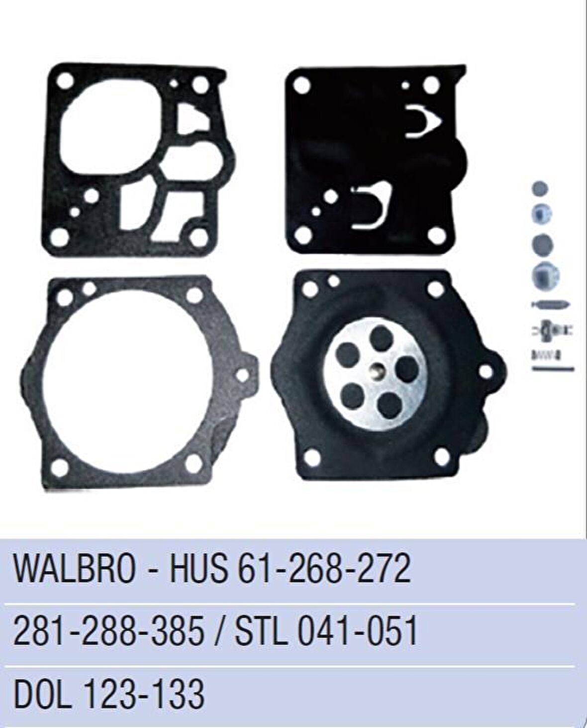 HUSQVARNA 61 / 268 / 272 / 281 /288 /385 KARBÜRATÖR DİYAFRAM WALBRO